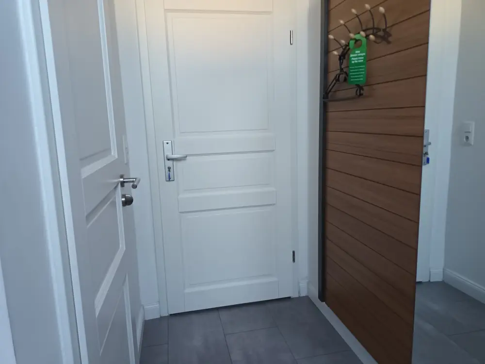 Asunnon ulos menevä ovi