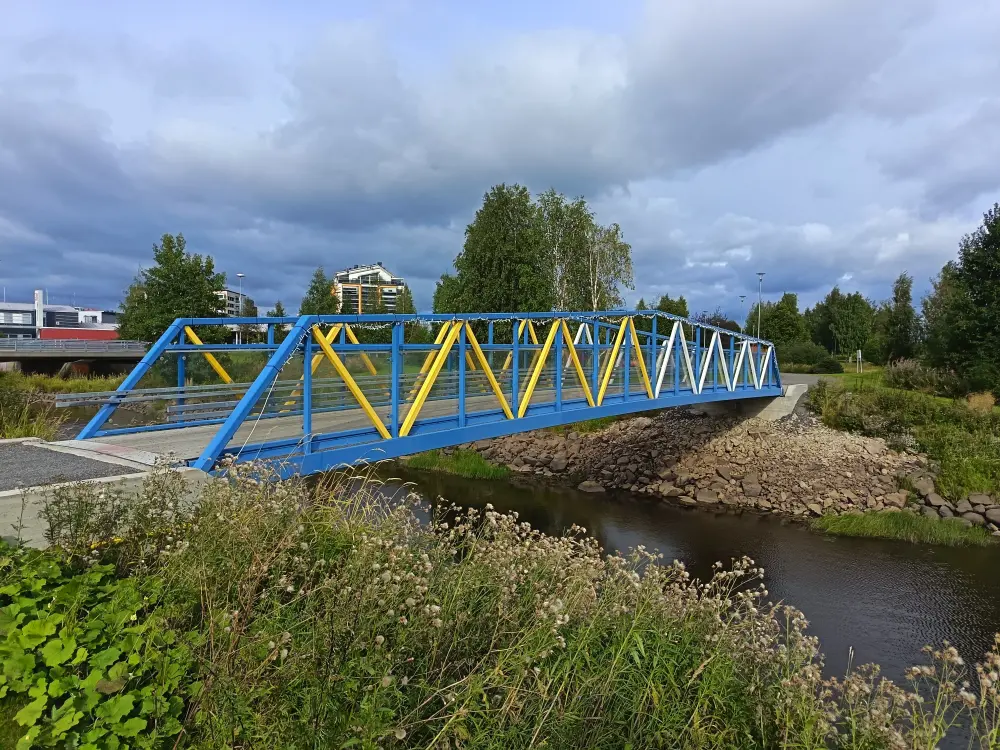 Ryhmämatkat 4 Haaparannan ja Tornion välinen kävelysilta.